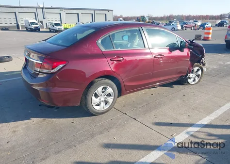 2014 Honda Civic Lx z USA, uszkodzony, nr VIN 19XFB2F55EE013845